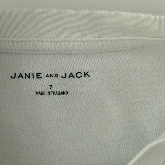 Janie and Jack Reindeer Tee size 7 - Picture 6 of 7